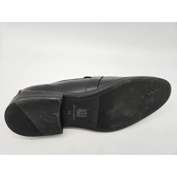 BRUNO MAGLI \'PABLO\' MENS BLACK LEATHER BIT LOAFER SIZE 9.5M main image 8